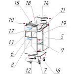 Схема сборки Шкаф нижний с 1-ой дверцей и ящиком Валерий BMS