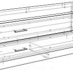 Чертеж Тумба с 2-мя ящиками Торнадо BMS
