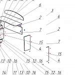Схема сборки Стол с тумбой Учеба-3 BMS