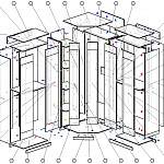 Схема сборки Набор шкафов Глянец 20-3D BMS