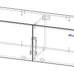 Чертеж Тумба под ТВ Модерно 1.1 BMS
