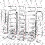 Схема сборки Шкаф книжный Маркус-10.1 BMS