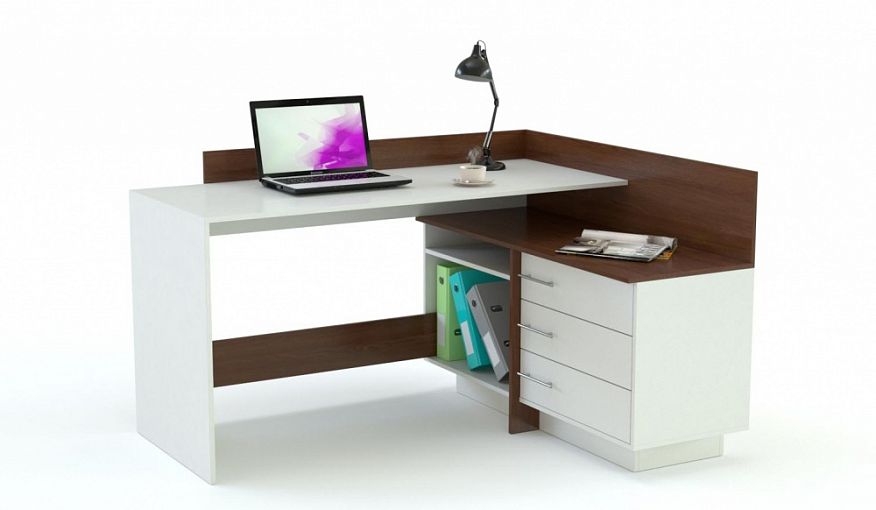 Угловой компьютерный стол Эсмин 1 BMS - Фото
