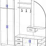 Чертеж Прихожая Арион 6 BMS