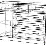 Чертеж Комод 6 МДФ BMS