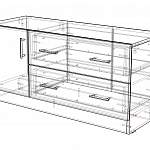 Чертеж Комод МБ 13.1 BMS