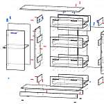 Чертеж Комод Венеция 3 BMS