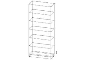 Распродажа - Стеллаж  Барни 01  (900х2100х380)