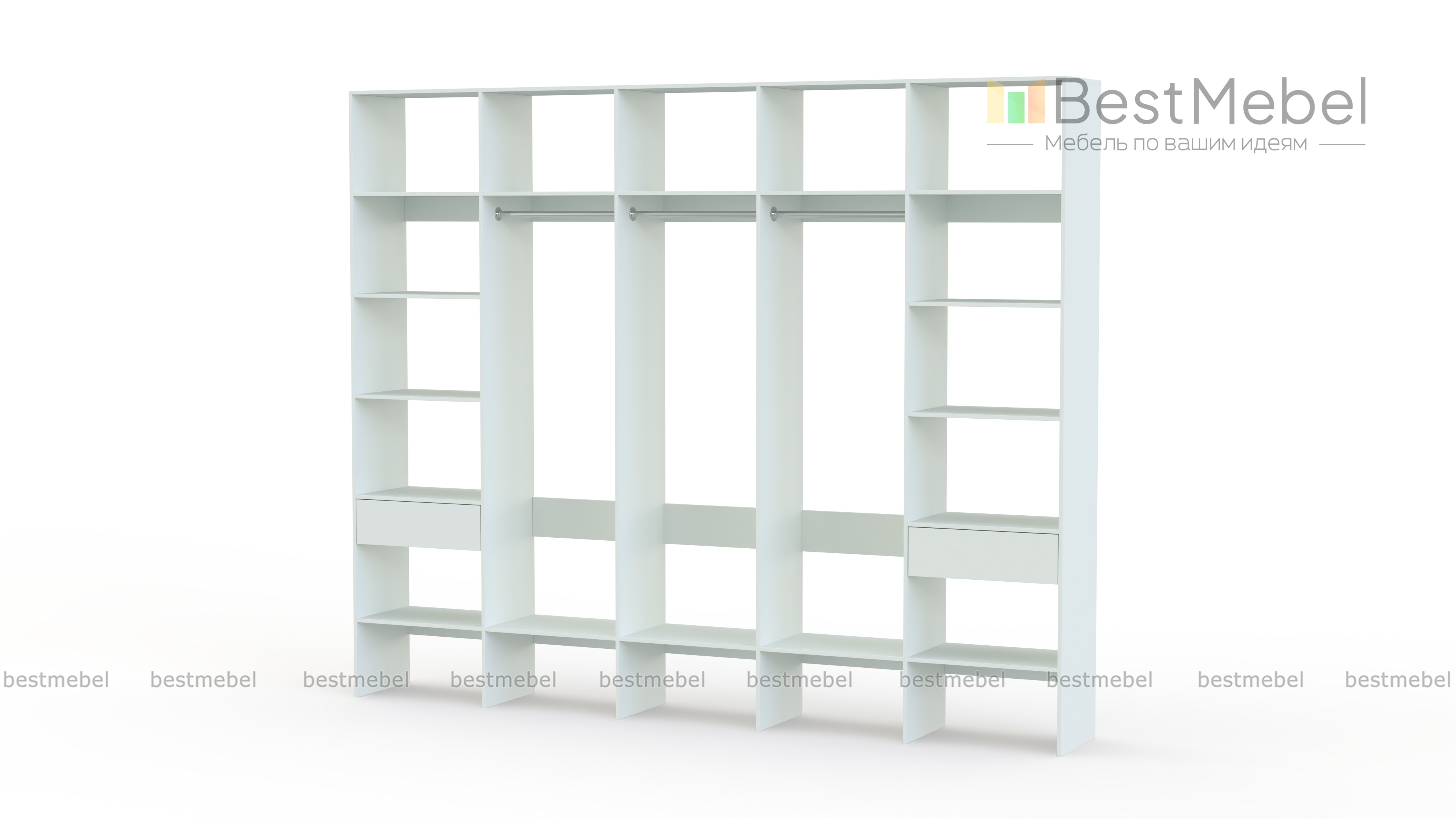Стеллаж для одежды Мирта 69 BMS