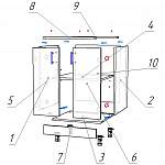 Схема сборки Шкаф нижний с 2-мя дверцами Верона BMS