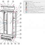 Схема сборки Распашной шкаф Крона 24 BMS