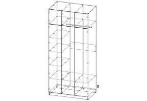 Распродажа - Распашной шкаф Вилета 6  (1200х2600х700)
