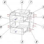 Схема сборки Прикроватная тумба Луиджи 9 BMS