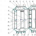Схема сборки Шкаф угловой Леонардо 3715 с зеркалом BMS
