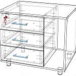 Чертеж Тумба приставная Ф402 Флекс BMS