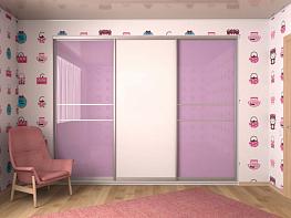 Распродажа - Шкаф-купе – 01129 BMS(Платье - Белье - Платье (3)) (1800х2650х650)