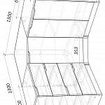 Чертеж Комод угловой Марта 10 BMS