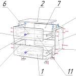 Схема сборки Прикроватная тумба Альма 10 BMS