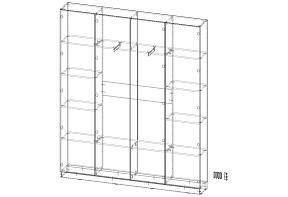 Распродажа - Шкаф распашной Интарс 4  (2000х2400х300)