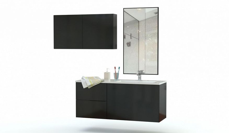 Комплект для ванной комнаты Плайн 4 BMS - Фото