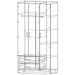 ШКАФ 3.2 Шатурский BMS (Платье - Белье)