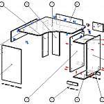 Схема сборки Геймерский стол Фараон-2 BMS