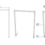 Чертеж Комод Нордли Nordli 31