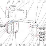 Схема сборки Стол компьютерный угловой Киндо-14 BMS