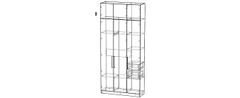 Распродажа - Шкаф распашной№000144683  (1190х2600х400)
