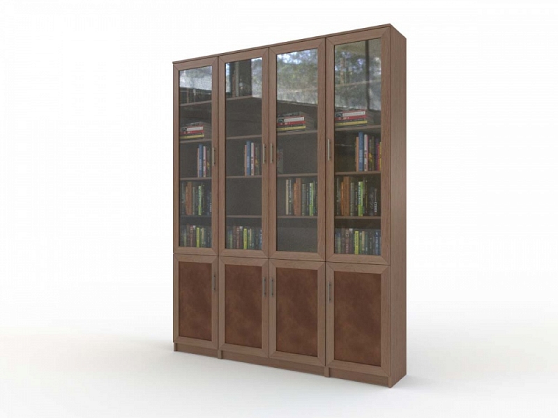 Стеклянные книжные шкафы-витрины - купить в Москве от производителя
