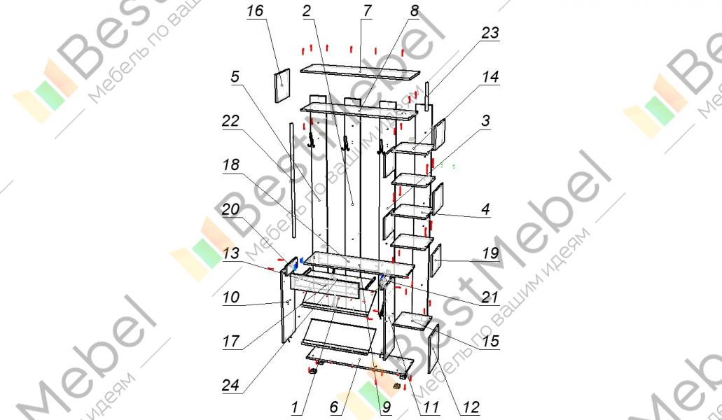 Прихожая мини лайт мл 1 инструкция по сборке Прихожая мини лайт мл 1 инструкция по сборке