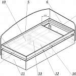 Схема сборки Кровать с подъемным механизмом Трина BMS