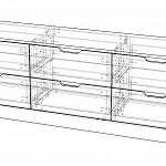 Чертеж Комод Нордли Nordli 18