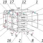 Схема сборки Тумба приставная Феникс 3 BMS