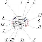 Схема сборки Прикроватная тумба Алиса 12.22 BMS