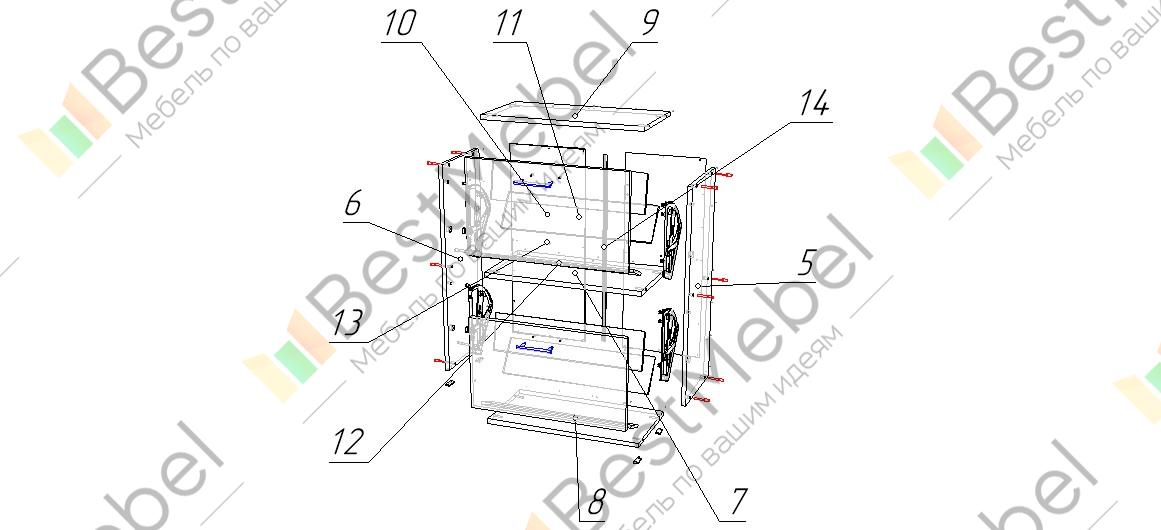 Обувница 38г схема сборки Обувница 38г схема сборки