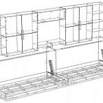 Чертеж Шкаф-кровать трансформер Энни BMS
