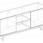 Чертеж ТВ тумба TS16 BMS