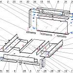 Схема сборки Кровать с полками Лея 20 BMS