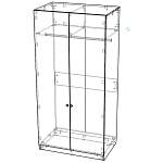 Шкаф распашной Бонн 2 BMS(Платяной отсек (станд. 2))