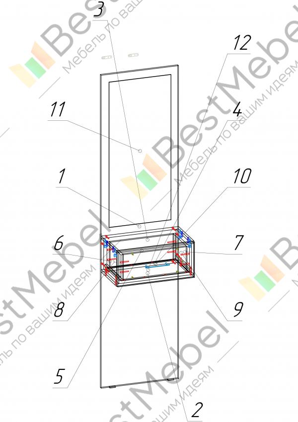 Схема сборки зеркала