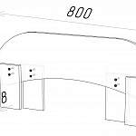Чертеж Бортик для кровати Забава BMS