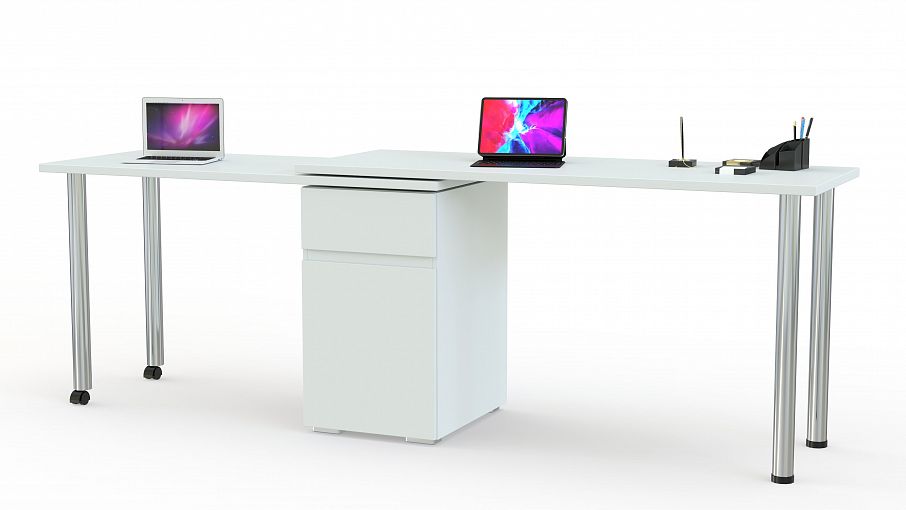 Угловой письменный стол для двоих Вента 70 BMS - Фото