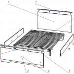 Схема сборки Кровать с изножьем Прованс BMS