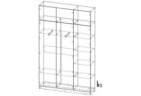 Распродажа - Шкаф распашной Ангард 30 (1600х2600х400)