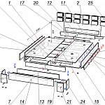 Схема сборки Кровать Техно 6 BMS