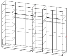 Распродажа - Шкаф для одежды Мартин   (3600х2600х600)
