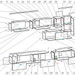 Схема сборки Мебельная стенка Кубика Плюс V7.2 BMS