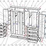 Схема сборки Распашной шкаф Гамма 8 BMS