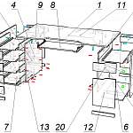 Схема сборки Игровой стол Трой 6 BMS